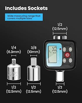 GOYOJO Precision Torque Wrench Adapter, 0.9-30Nm (0.66-22 ft